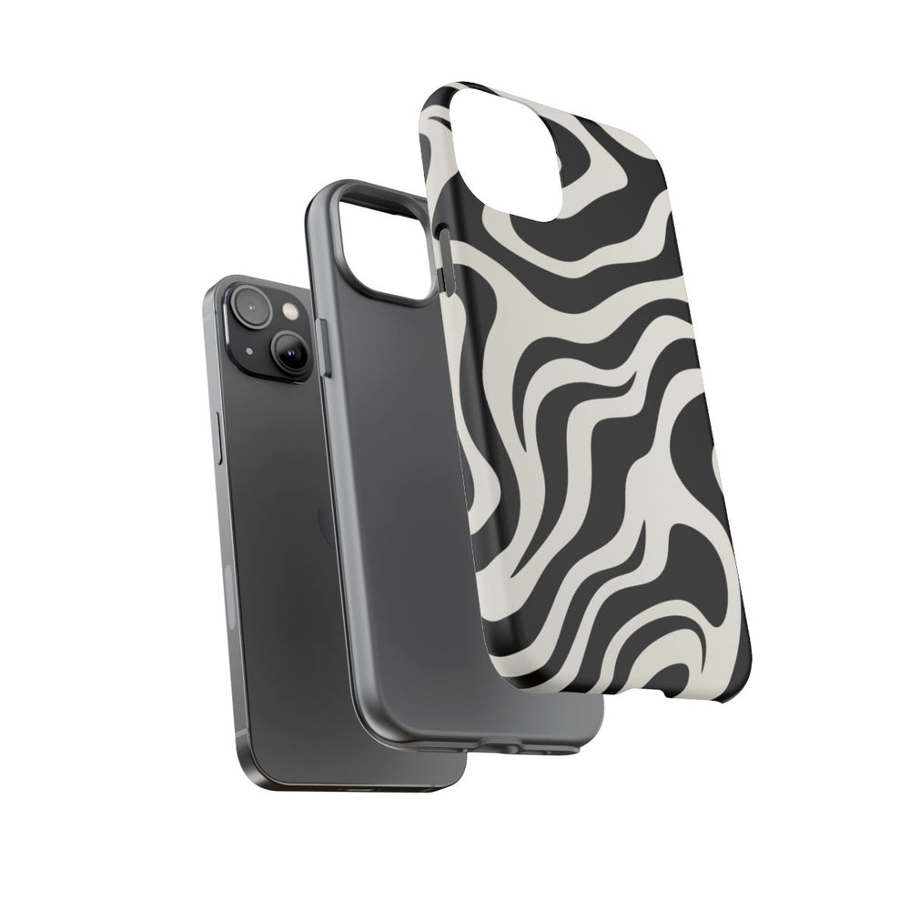 Zwart-Wit Abstract Zebra-Patroon