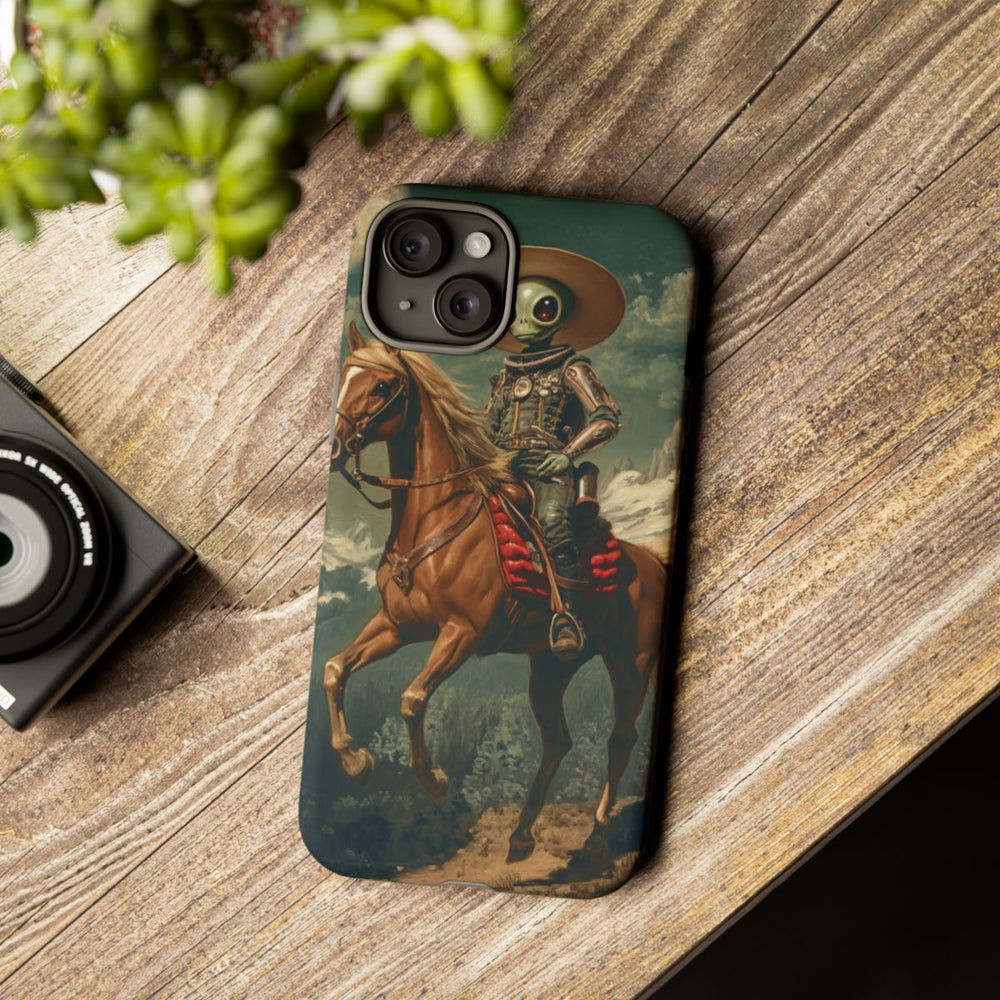 Buitenaardse Cowboy op Paard