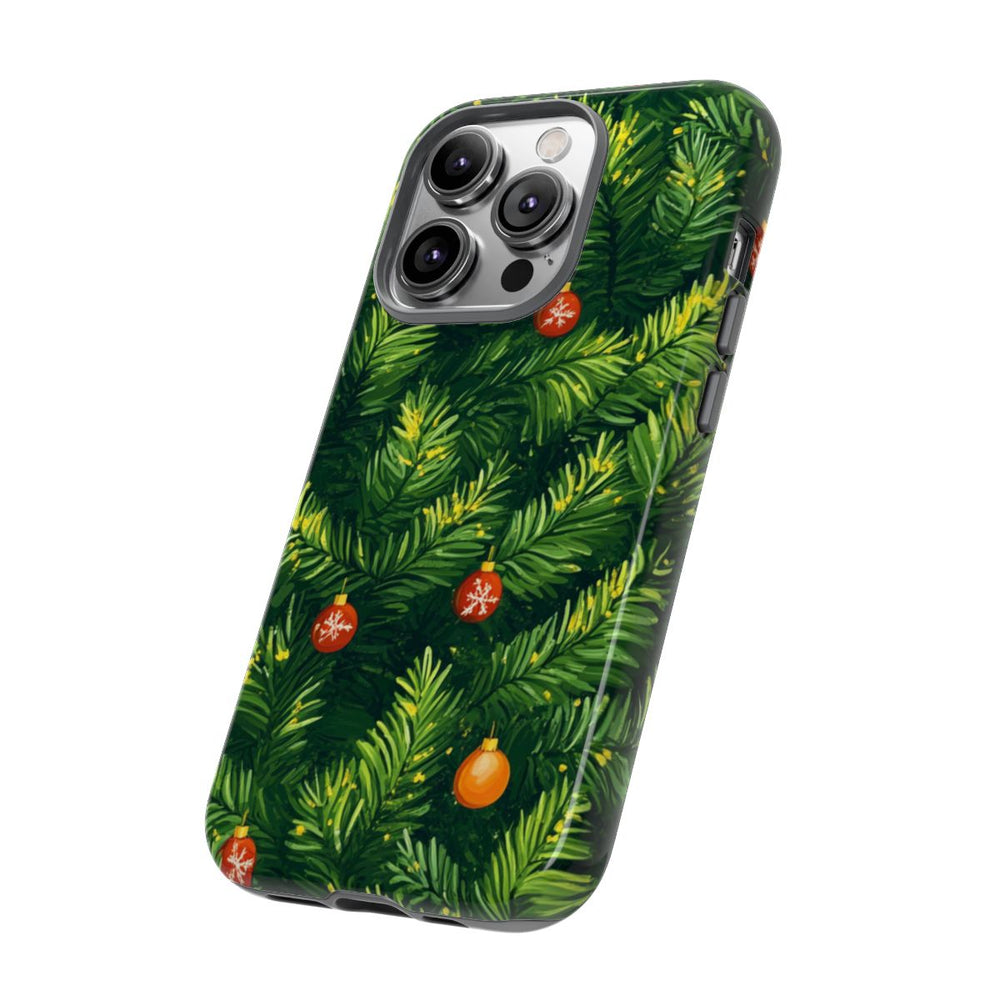 Kerst Dennentakken met Versieringen