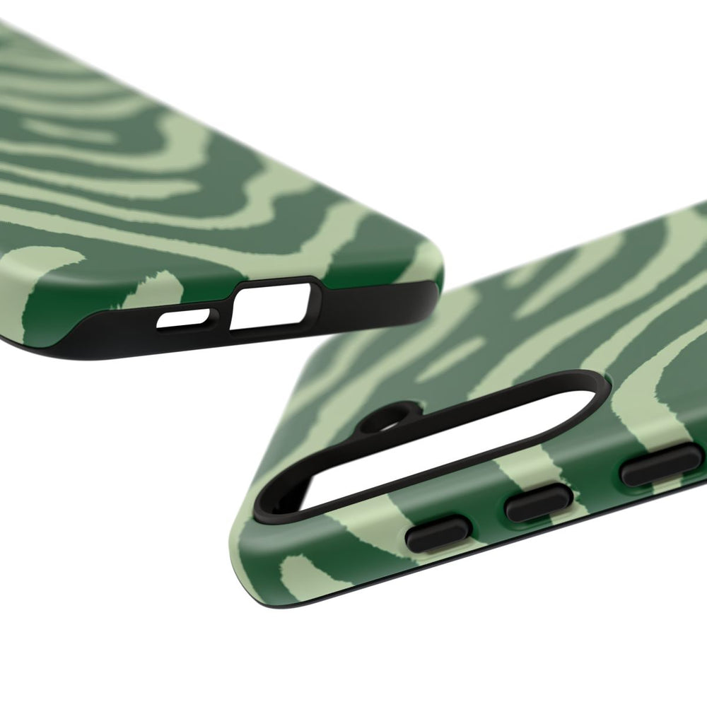 Groen Golvend Strepenpatroon