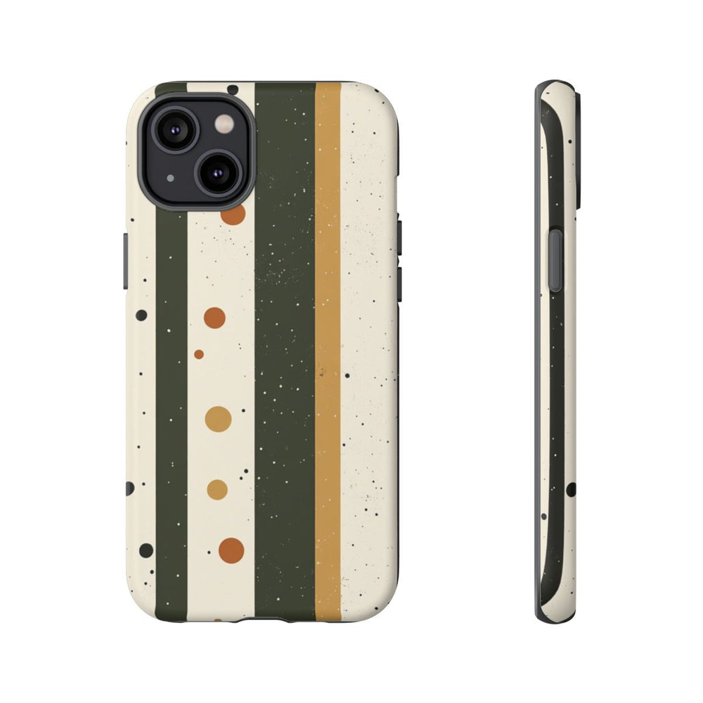 Retro Verticale Strepen en Stippenpatroon