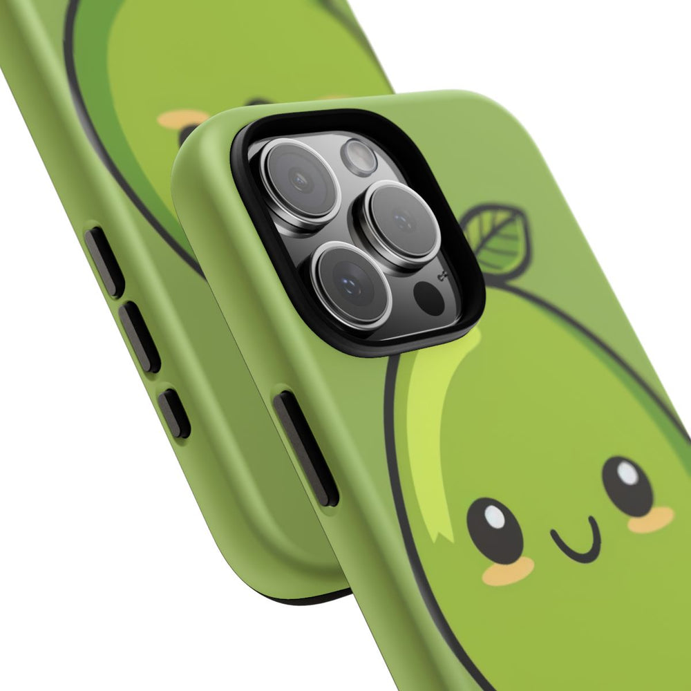 Schattige Groene Avocado in Cartoonstijl