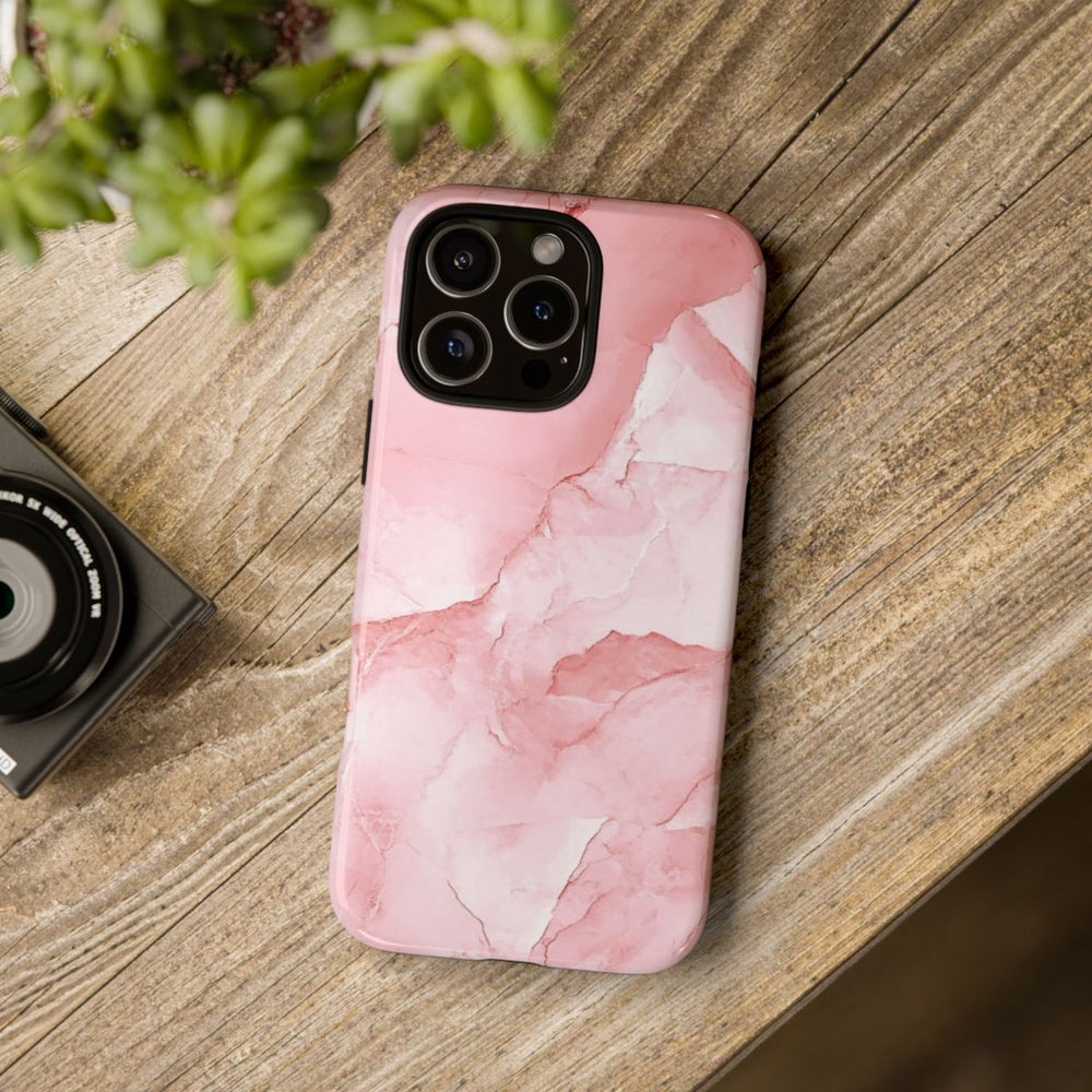 Roze Marmerstructuur met Glanzende Afwerking