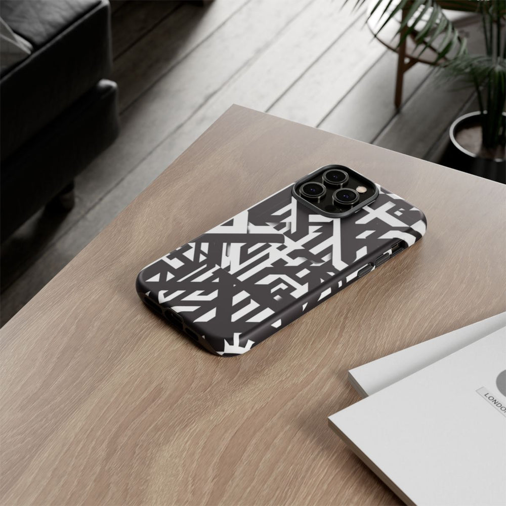 Zwart-Wit Geometrisch Patroon