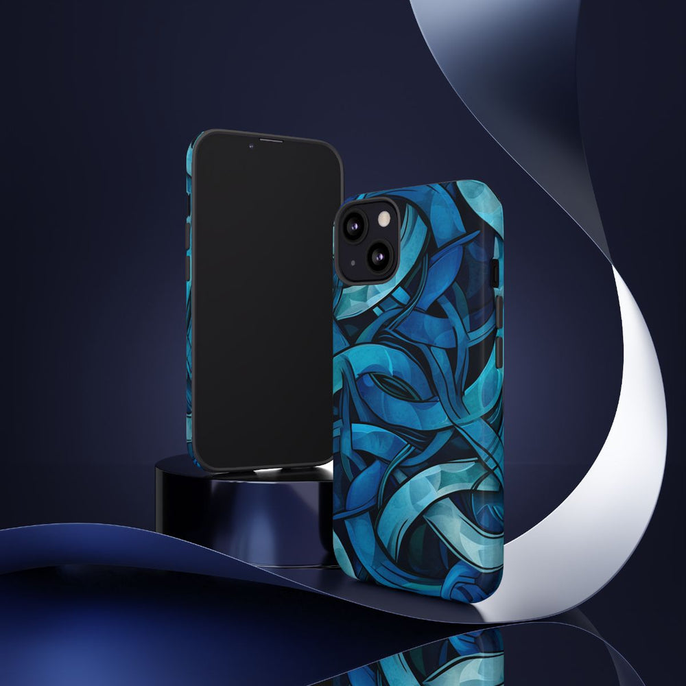 Blauw Keltisch Knoopmotief