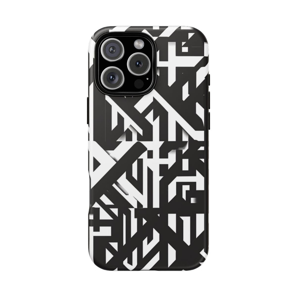 Zwart-Wit Geometrisch Patroon