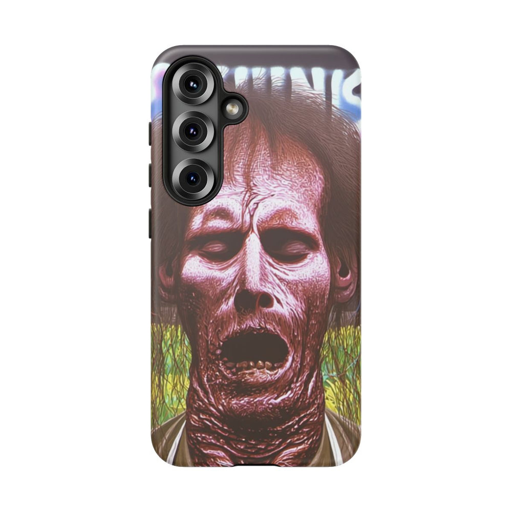 Surrealistisch Zombiegezicht met Vurige Lucht
