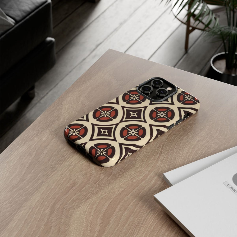 Geometrisch Bruin-Beige Patroon