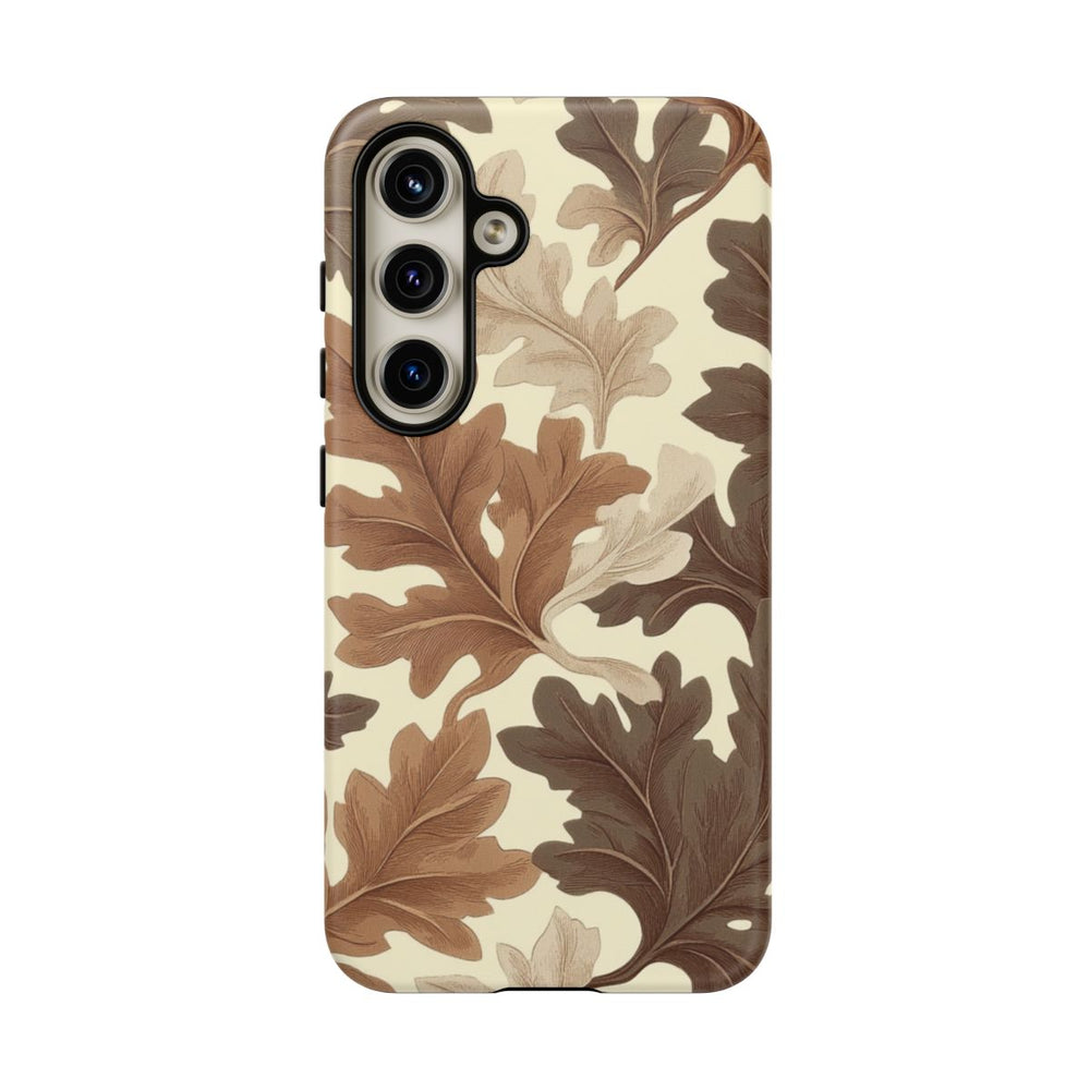 Eikenbladerenpatroon in Neutrale Kleuren