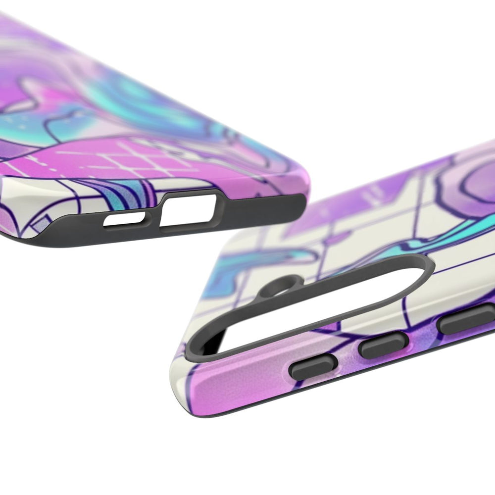 Abstract Kristal Vaporwave Patroon