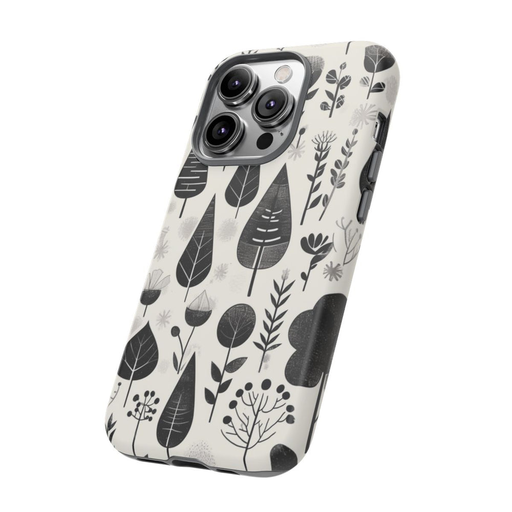 Monochroom Botanisch Patroon