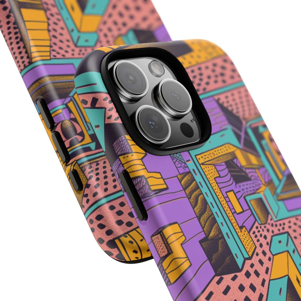 Geometrisch Abstract Patroon met Dieptewerking