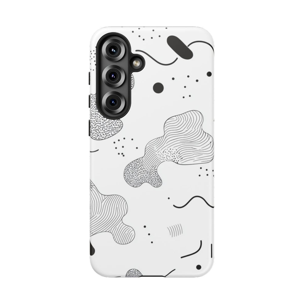 Abstract Zwart-Wit Minimalistisch Patroon