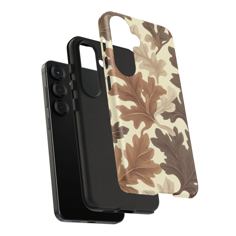 Eikenbladerenpatroon in Neutrale Kleuren