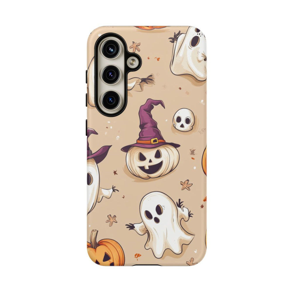 Schattige Halloween Geestjes en Pompoenen Patroon