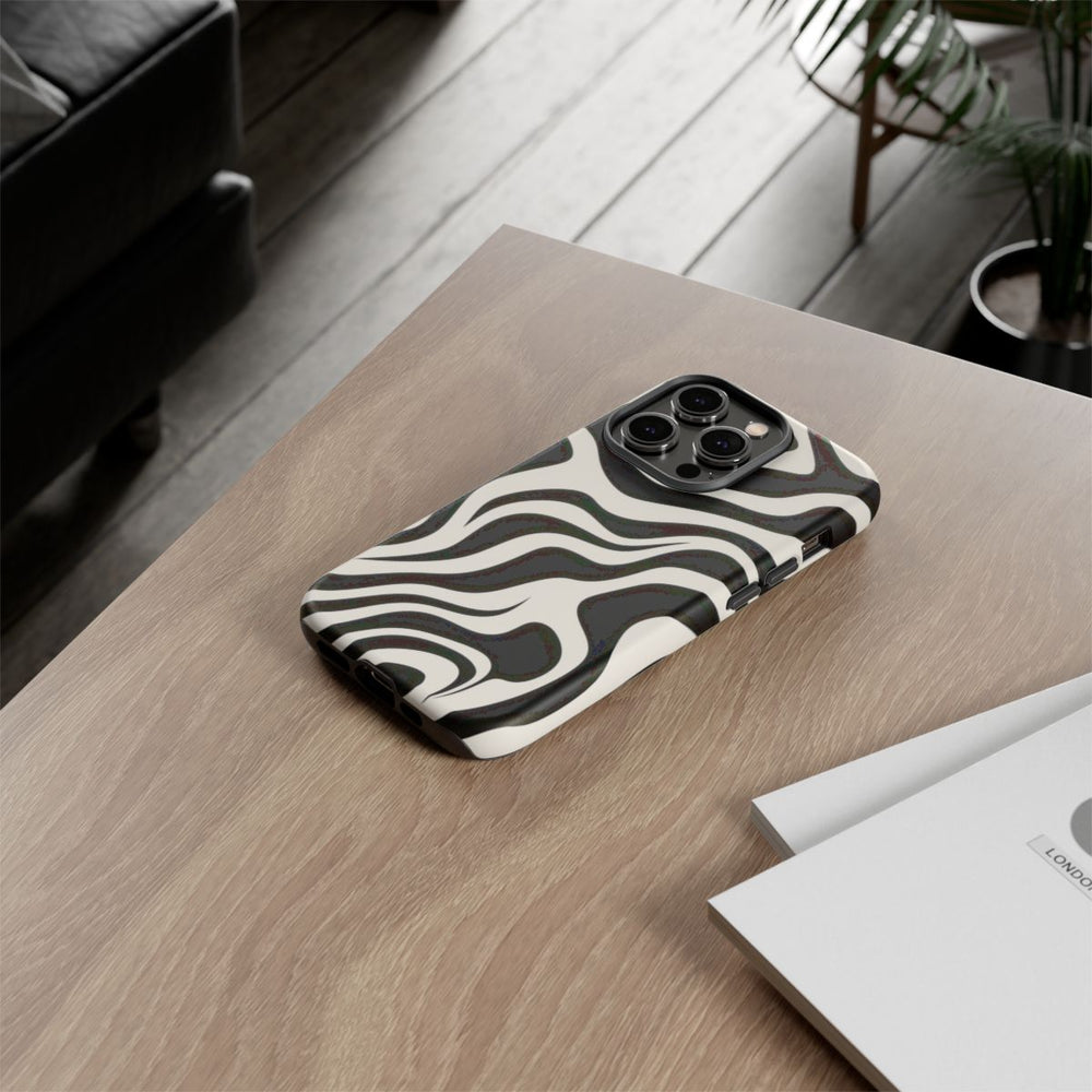 Zwart-Wit Abstract Zebra-Patroon