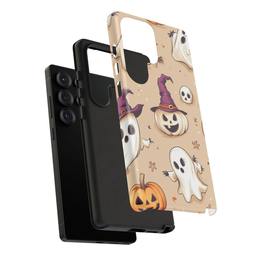 Schattige Halloween Geestjes en Pompoenen Patroon