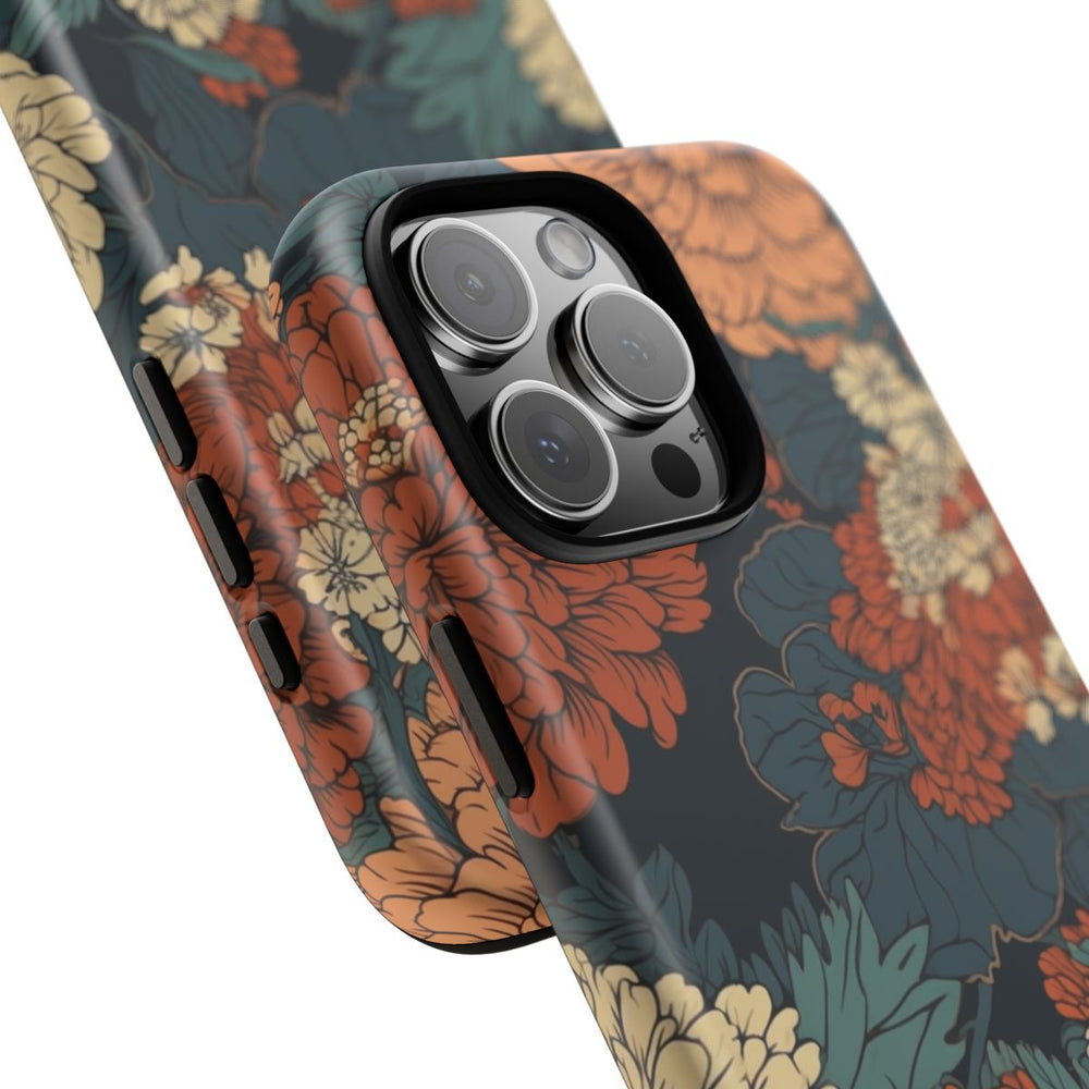 Vintage Bloemenpatroon in Warme Kleuren