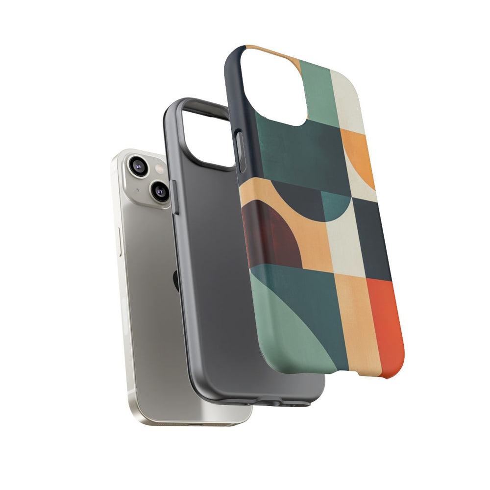 Geometrisch Abstract Ontwerp in Warme Kleuren