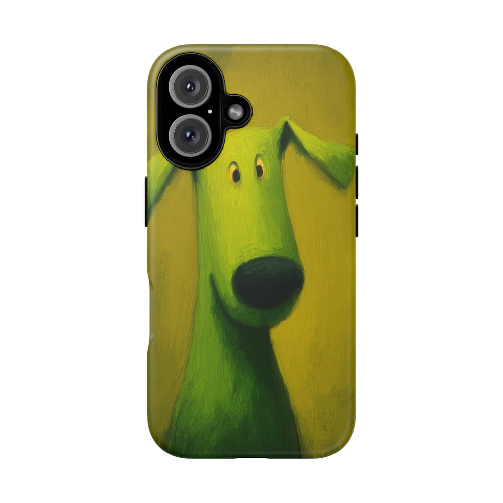 Groene Hond Mat Sterk Hoesje