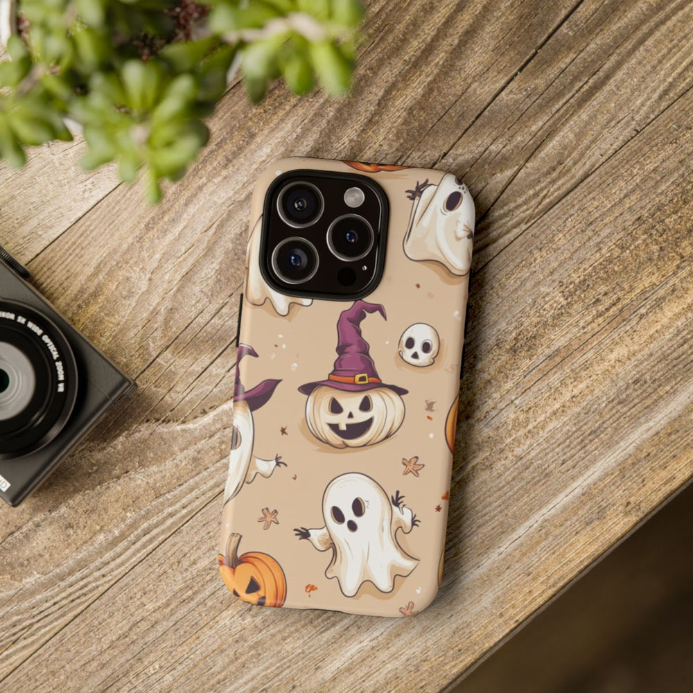 Schattige Halloween Geestjes en Pompoenen Patroon