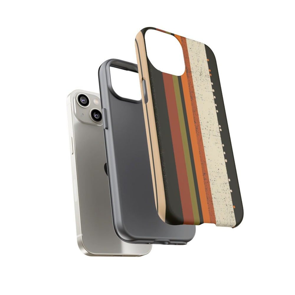 Retro Verticale Strepen en Stippenpatroon