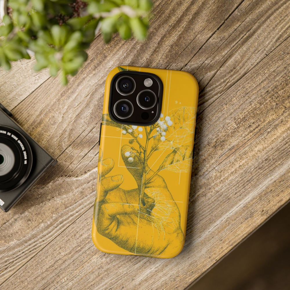 Hand met Botanische Bladeren en Bessen Illustratie