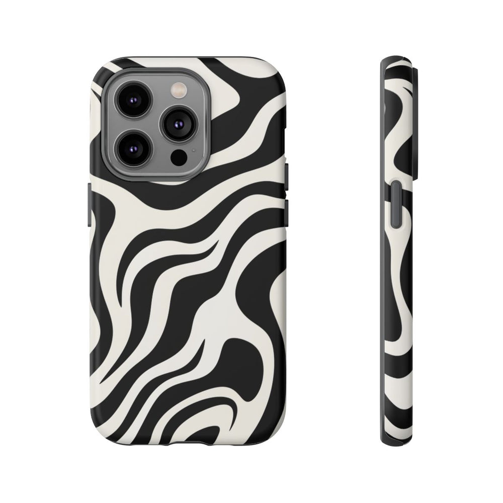 Zwart-Wit Abstract Zebra-Patroon