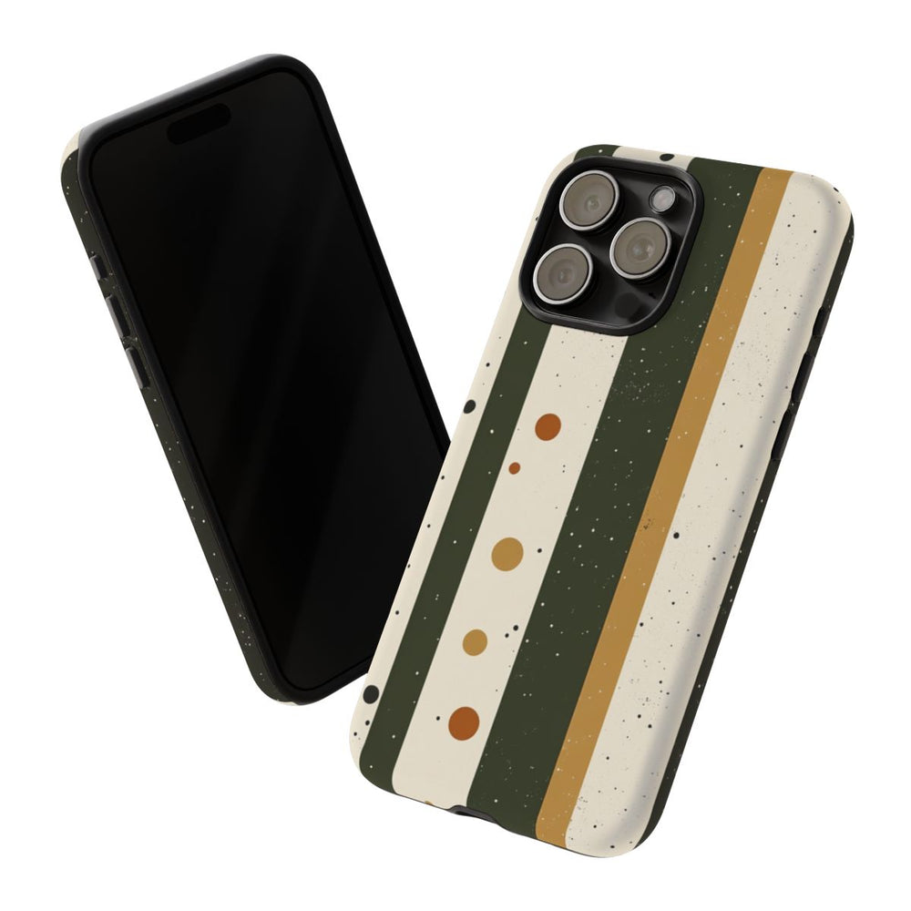 Retro Verticale Strepen en Stippenpatroon