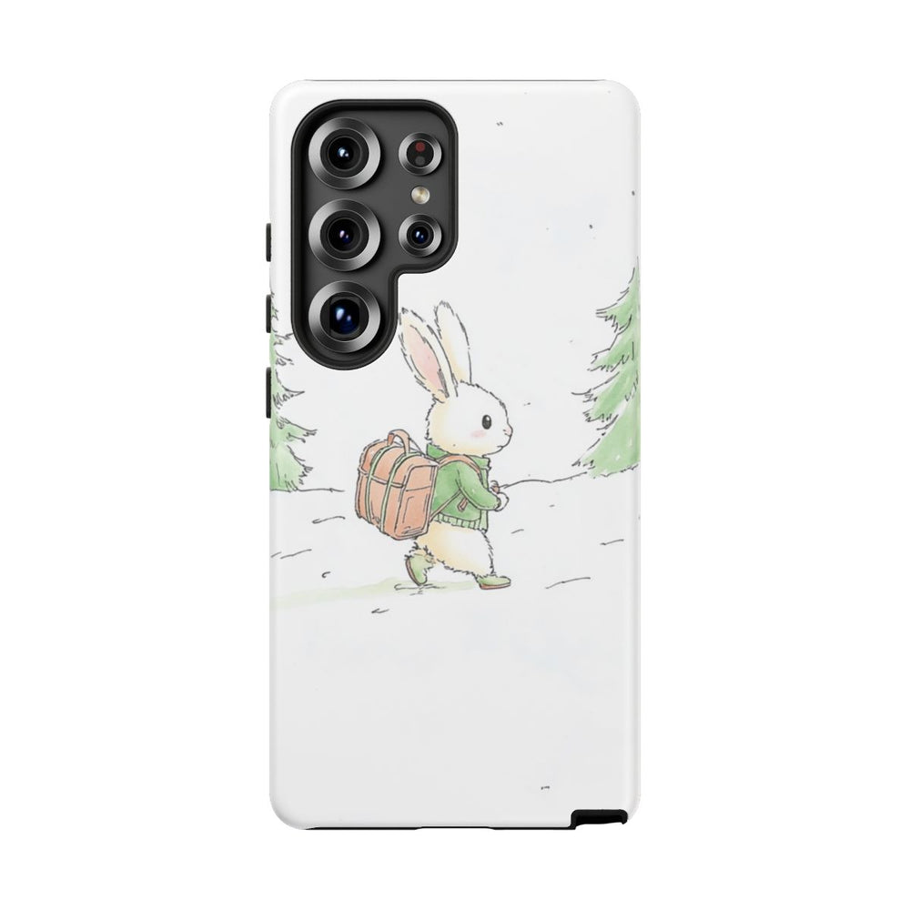 Schattig Konijntje met Rugzak in Winterbos