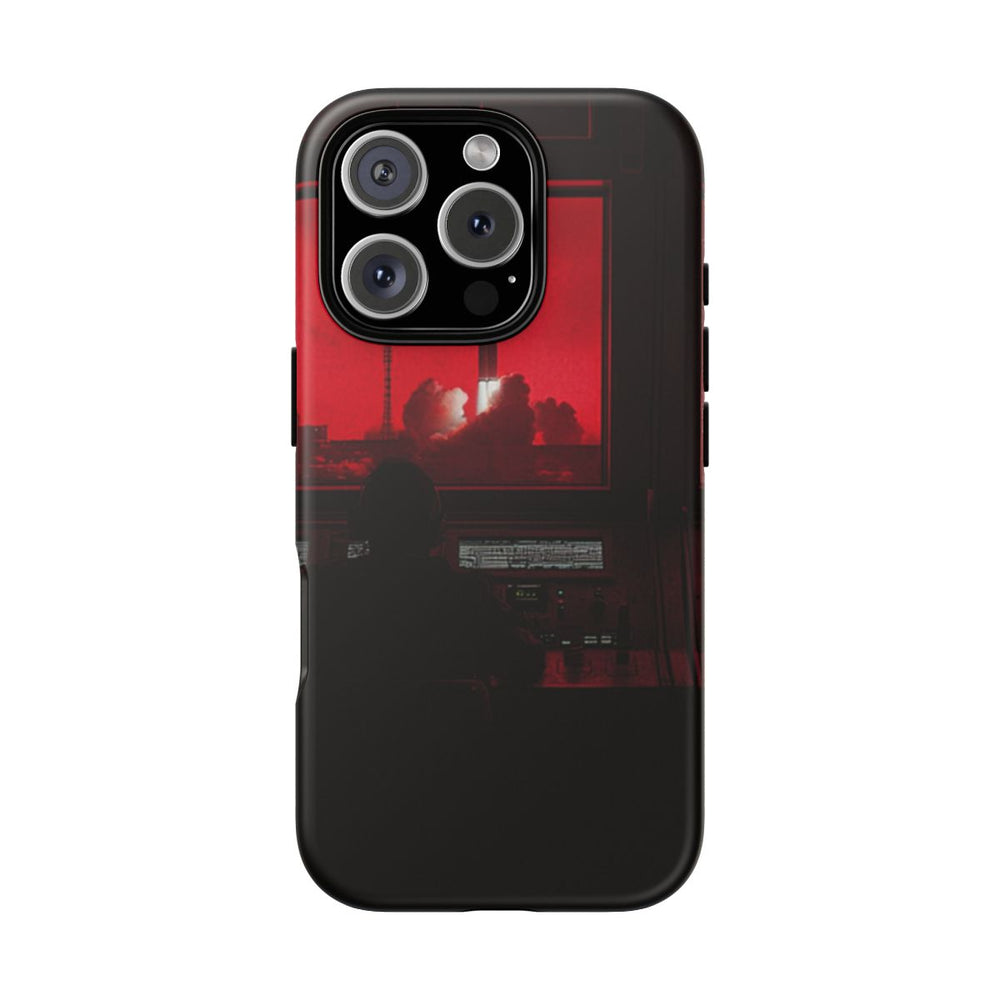 Raketlancering Controlekamer met Rode Verlichting
