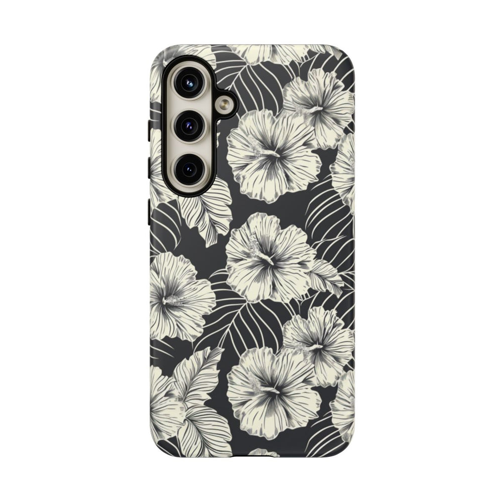 Monochroom Bloemenpatroon