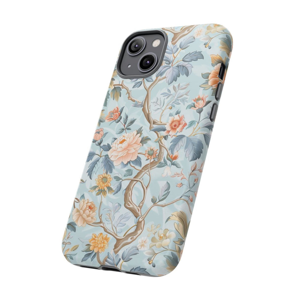 Pastel Chinoiserie Bloemenpatroon