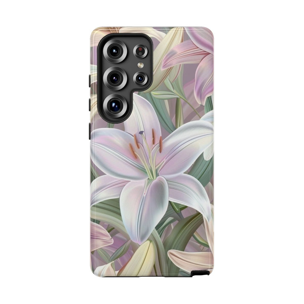 Pastelkleurige Paaslelies Bloemenpatroon