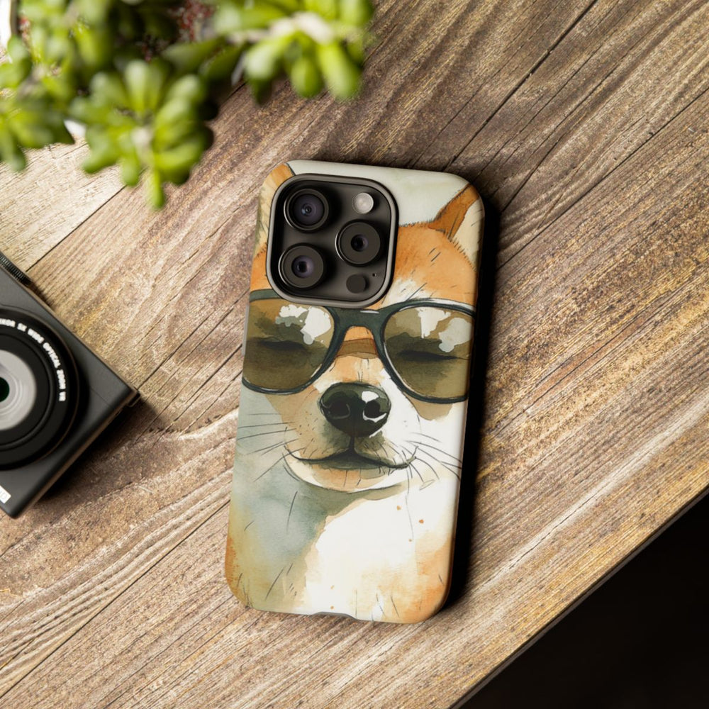 Stoere Shiba Inu met Zonnebril