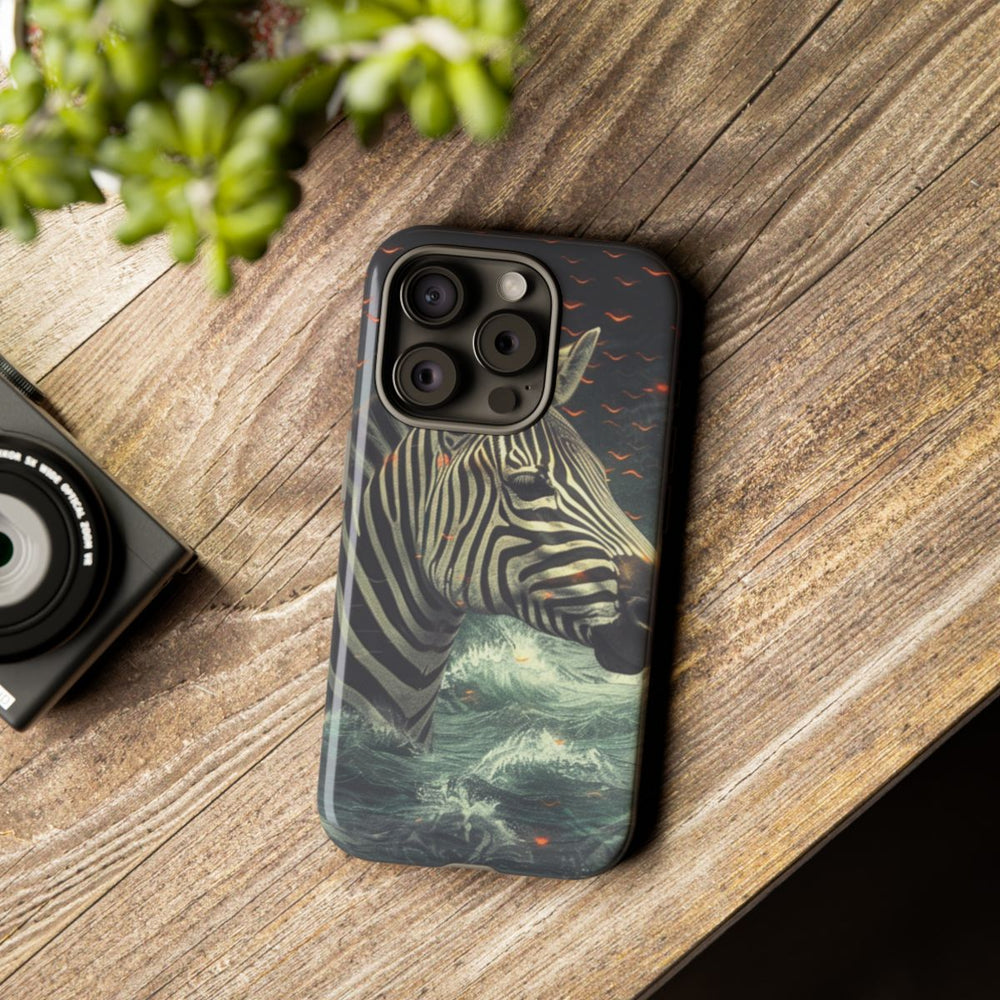 Zebra in Water met Gloeiende Vonken