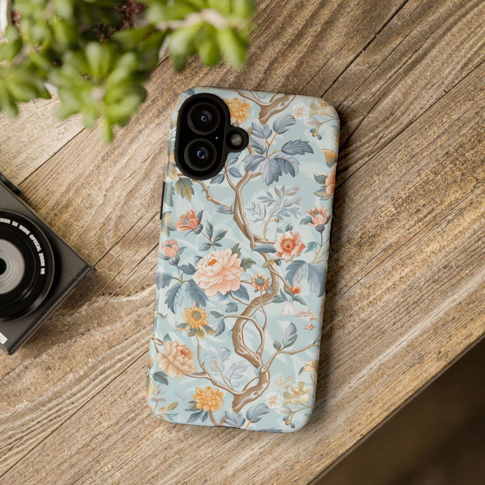 Pastel Chinoiserie Bloemenpatroon