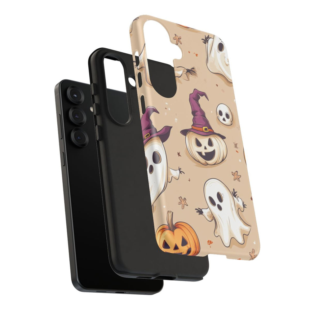 Schattige Halloween Geestjes en Pompoenen Patroon