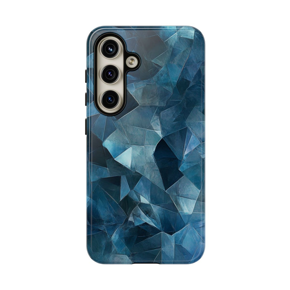 Blauw Gekristalliseerd Abstract Patroon