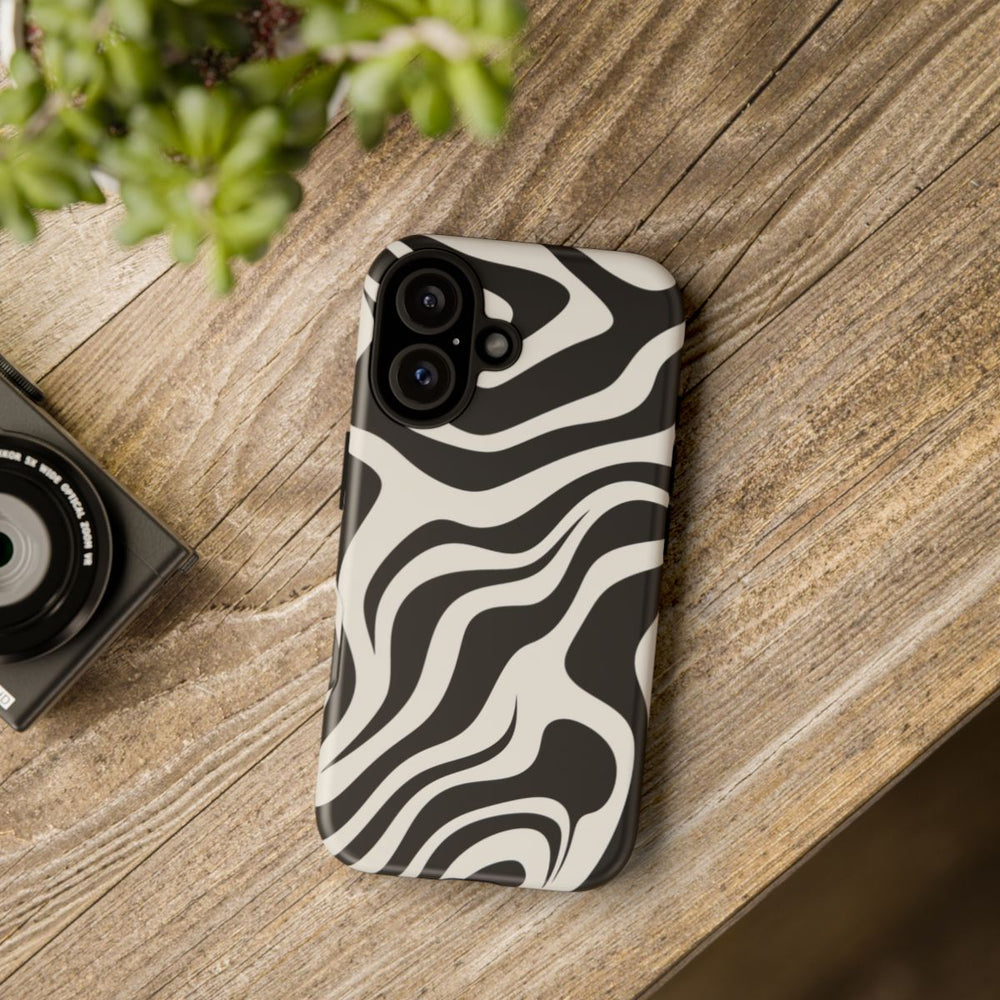 Zwart-Wit Abstract Zebra-Patroon