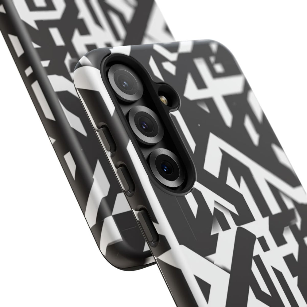 Zwart-Wit Geometrisch Patroon