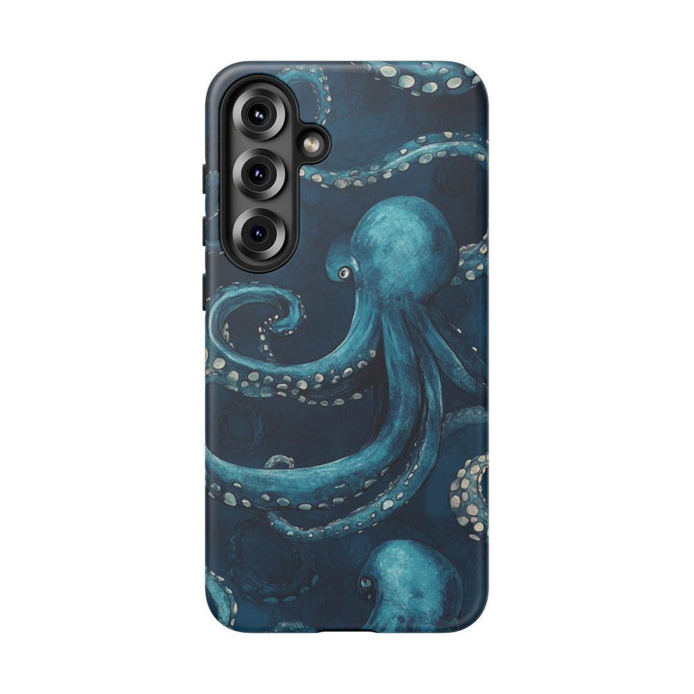 Blauw Octopus Tentakelpatroon