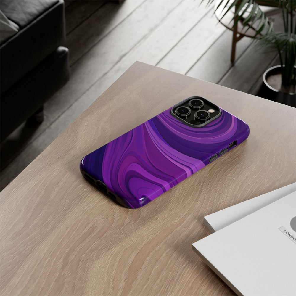 Paars Golvend Abstract Patroon
