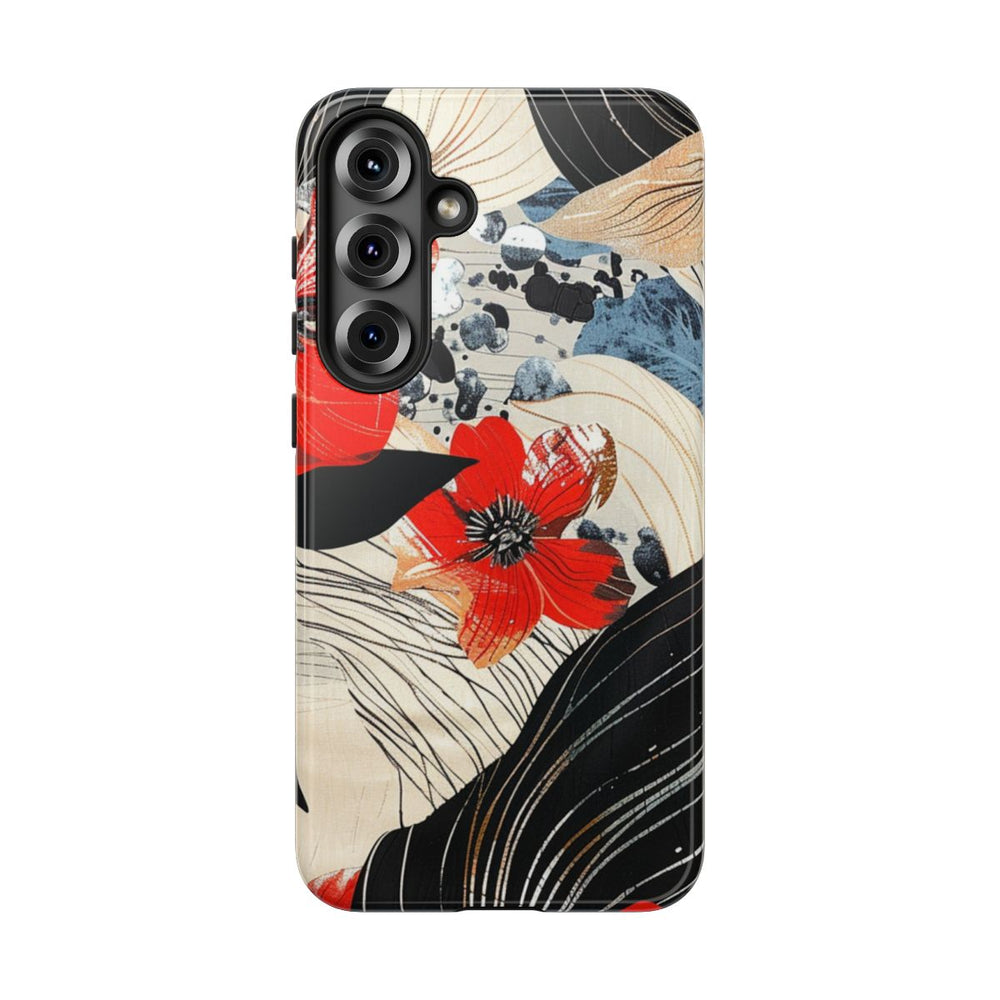 Rood Bloemen Abstract Patroon