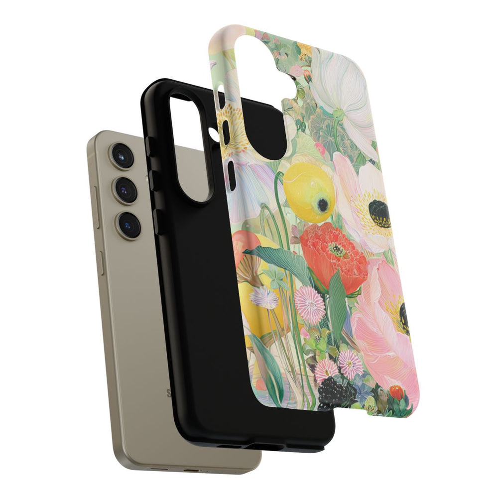 Lichte Pastelbloemen met Vogels