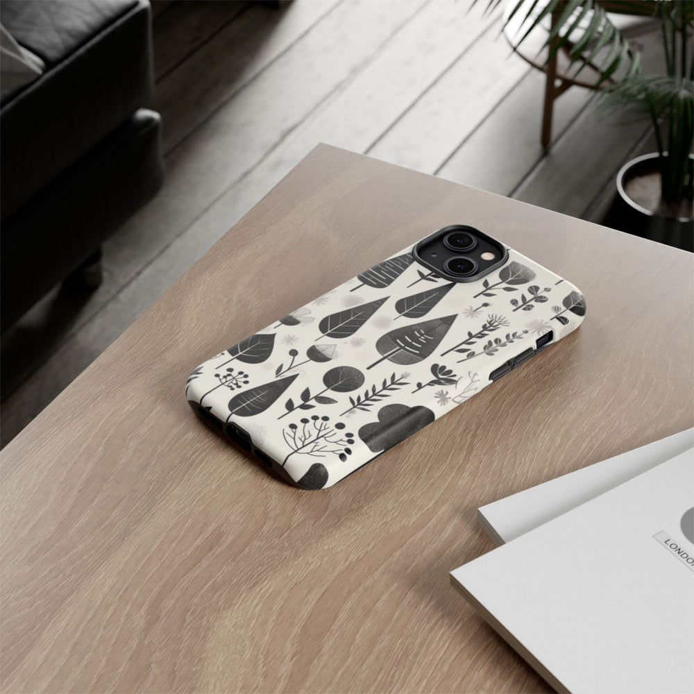 Monochroom Botanisch Patroon