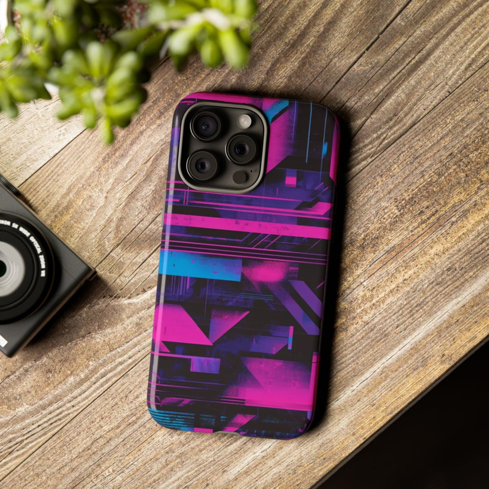 Neon Geometrisch Abstract Patroon