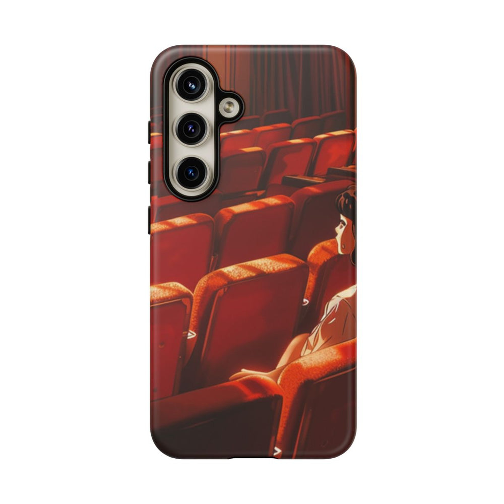 Meisje Zittend op Rode Theaterstoelen