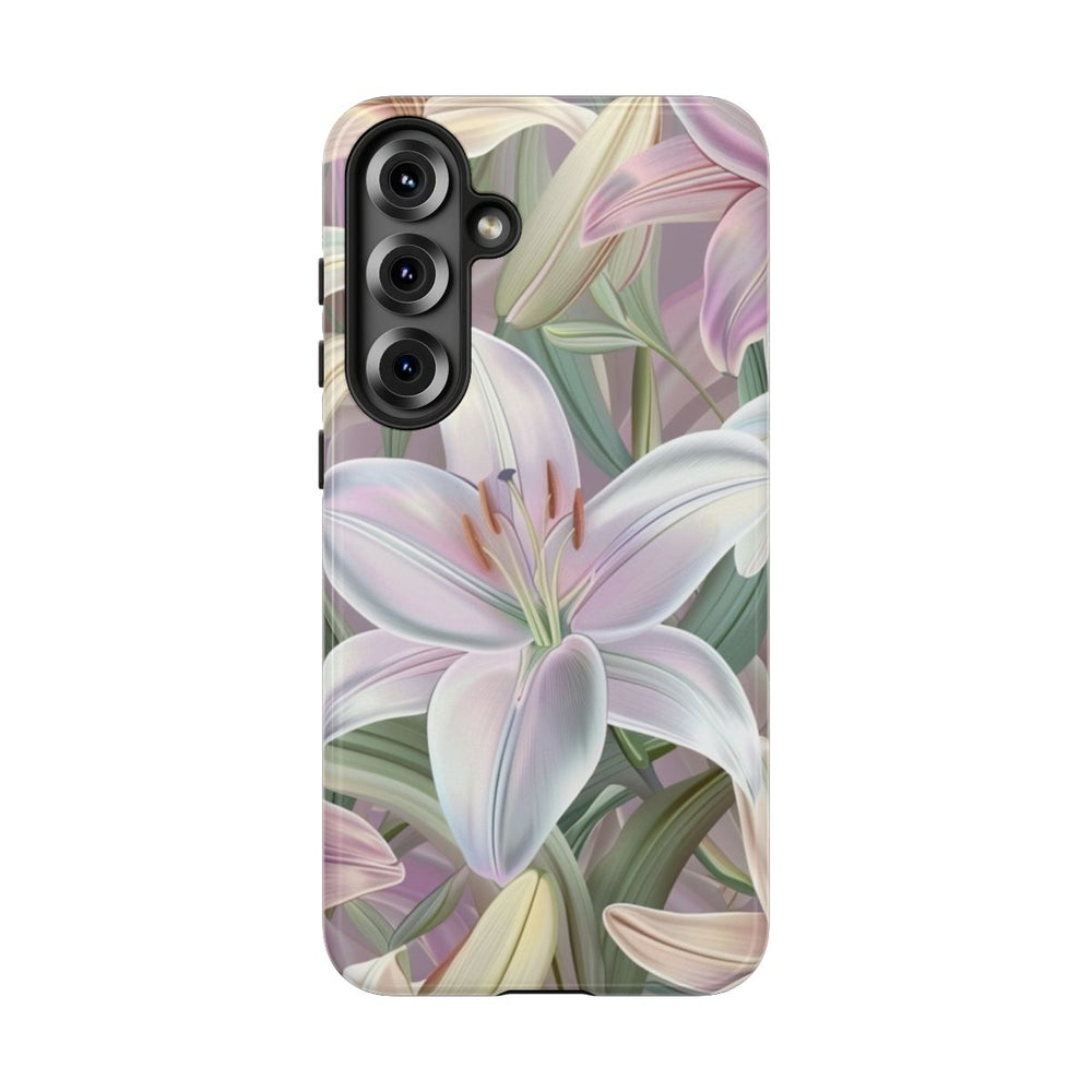 Pastelkleurige Paaslelies Bloemenpatroon