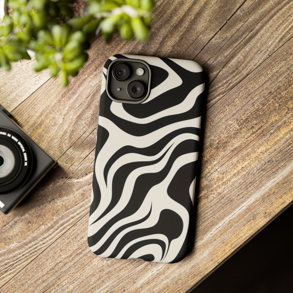 Zwart-Wit Abstract Zebra-Patroon